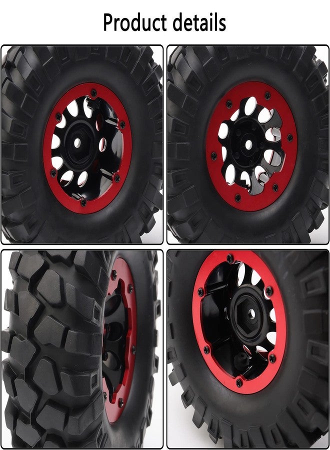 Rchobbytop 4PCS RC Tires 1.9 Crawler Tires Inflatable Plastic Beadlock Wheels and Tires for 1/10 RC Rock Crawler TRX4 SCX10 CC01 RC4WD D90 (OD 108mm) - Image 2